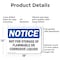 Signmission Not For Storage Of Flammable Or Corrosive Liquids OSHA Notice Sign, Aluminum, 18in W x 12in L, 2PK OS-2PACK-NS-A-1218-L-15181 - alternate 2